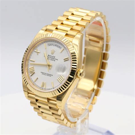 rolex day date white roman|rolex day date watches.